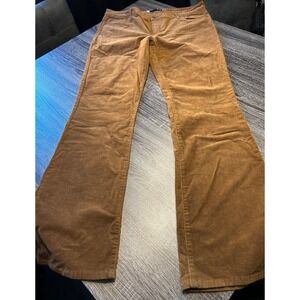 Kut from the Kloth Karen Baby Bootcut Corduroy Pants Brown Womens 18 Stretch